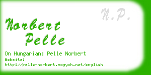 norbert pelle business card